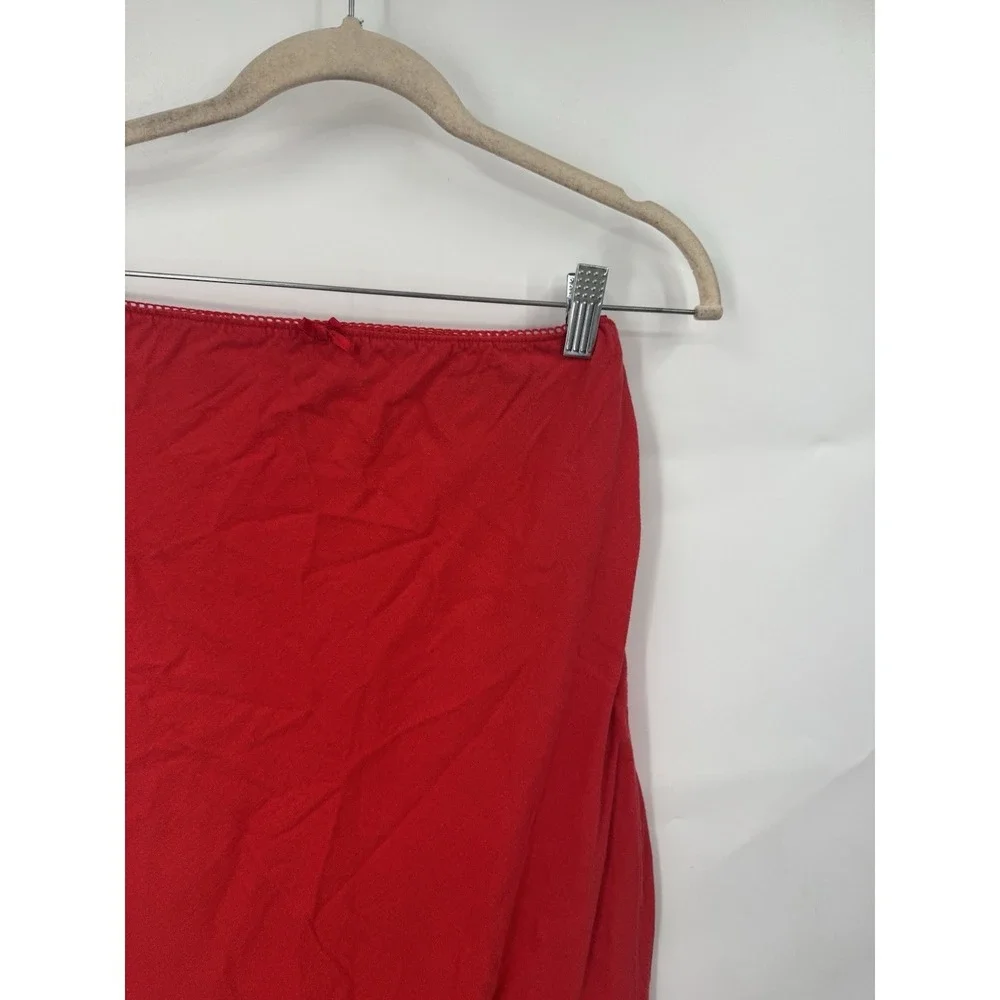 Wild Fable Dainty Ditsy Maxi‎ Skirt Women S Red Peasant Prairie Whimsy Linen